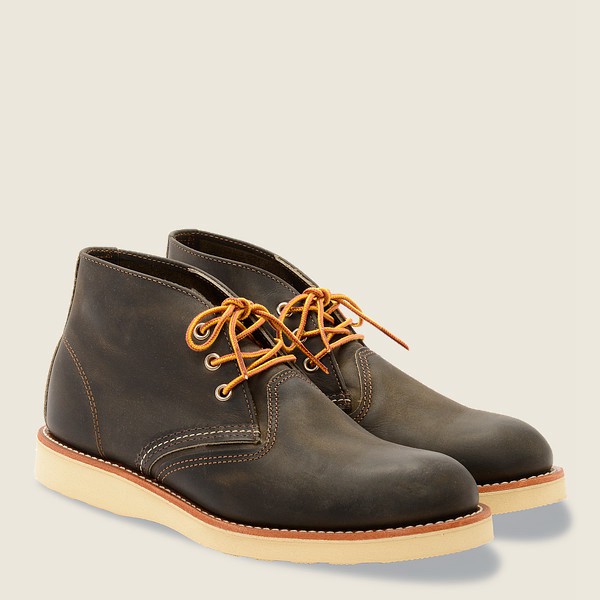 Heritage Sko Herre - Red Wing Work - Chukka Rough & Tough Læder - Mørkegrå - BQMKFV-345